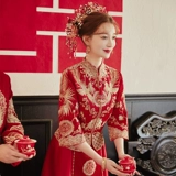 Традиционный свадебный наряд Сюхэ, свадебное платье, летнее вечернее платье, китайский стиль, подходит для подростков