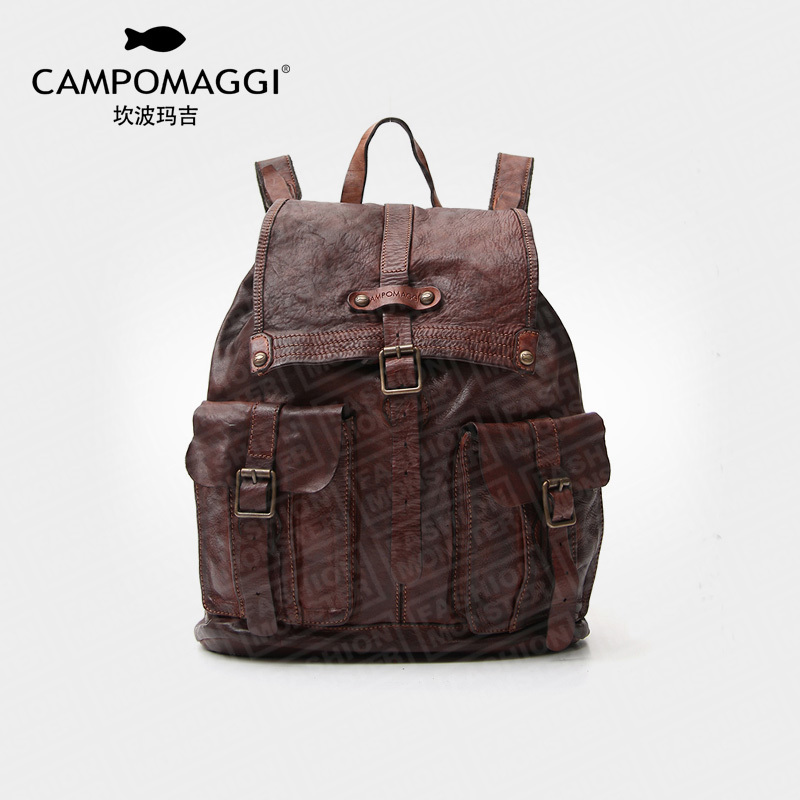Campomaggi¿²²¨Â꼪Òâ´óÀû¸´¹ÅÊÖ¹¤Å£Æ¤Ñ§Ôº·ç´óÈÝÁ¿Ë«¼ç±³°ü