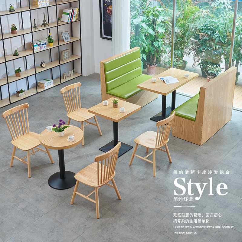 实木简约休闲吧奶茶店餐桌书吧咖啡馆图书室座椅餐厅餐饮桌椅组合|ruв категории коммерческий/офисная мебель, ресторан/выпечка мебель, обеденный стол и стул - от Buy2taobao.com для оказания профессиональной услуги покупки агента Taobao