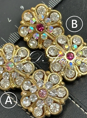 H39-24mm日本订制花钻钮扣 手工制作原创设计日本订制