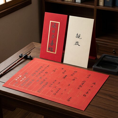 代写 纯毛笔手写书法 送日子喜帖 婚书择日帖回帖礼书 内容可定制