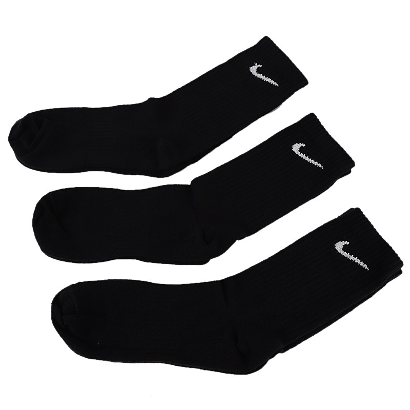 nike耐克男袜女袜2024春季新款耐磨快干休闲袜跑步运动袜三双装