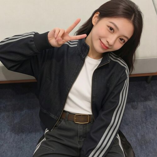 阿迪达斯三叶草短款牛仔外套女