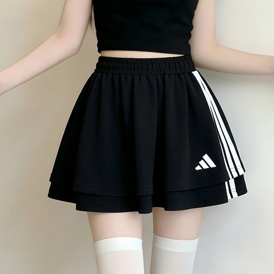 adidas阿迪达斯官方正品女士短裙2026新款运动裙休闲裙子半身裙女