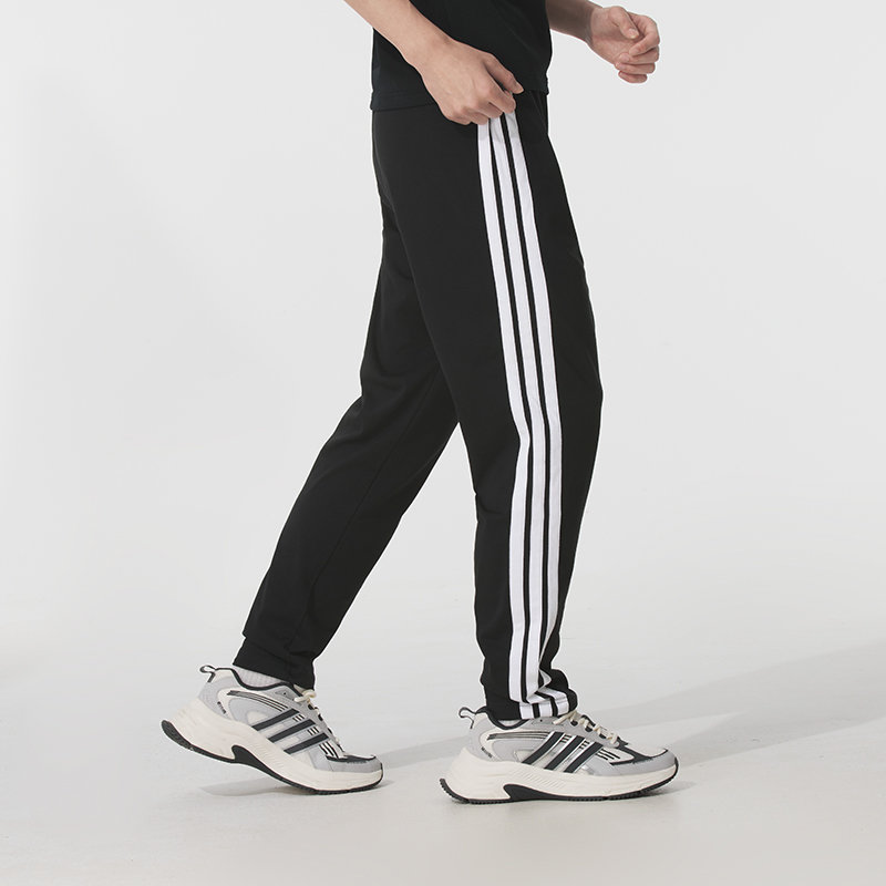 adidas2025夏季新款透气针织男裤健身跑步训练休闲裤长裤