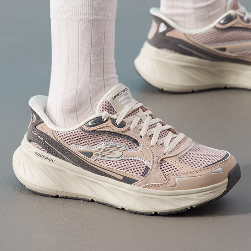 Skechers斯凯奇官网休闲鞋女鞋2025新款运动鞋复古轻便透气训练鞋