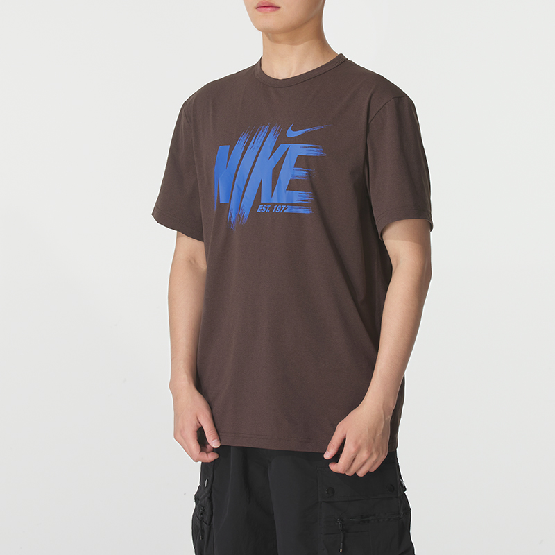 NIKE耐克短袖上衣男2025夏季新款跑步健身快干运动T恤半袖 HV03