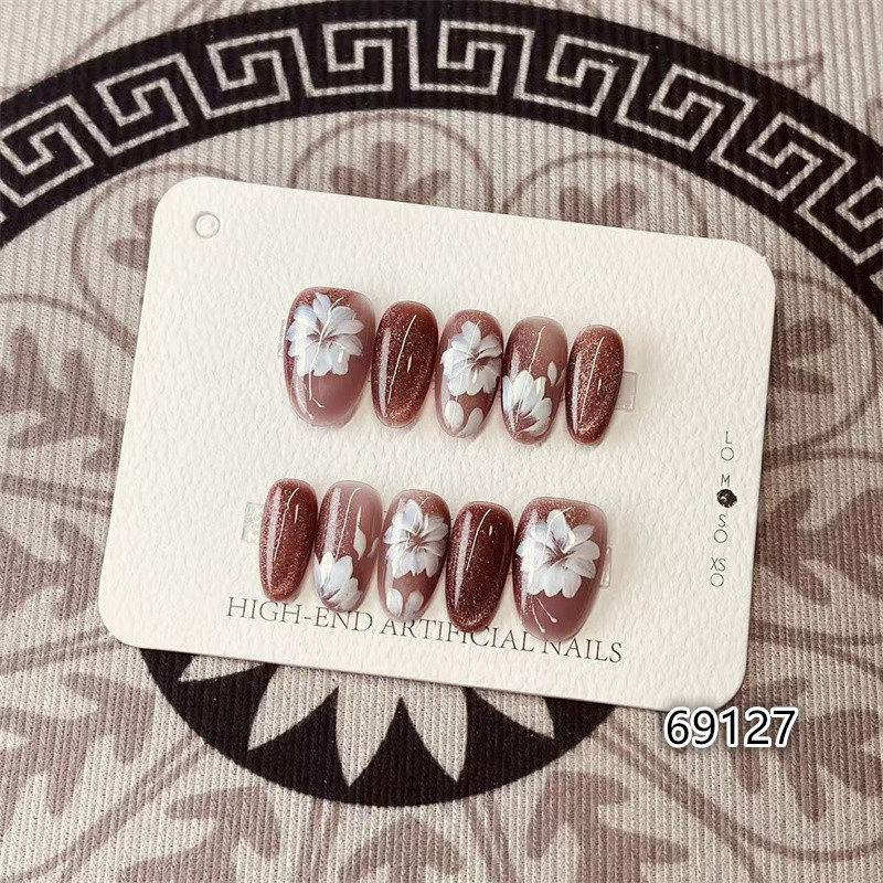 【D1430】中椭圆M号 穿戴甲美甲光疗甲指甲片新娘甲假指甲贴片,彩妆/香水/美妆工具,美甲工具,淘宝优惠券,粉丝福利购,淘宝优惠卷