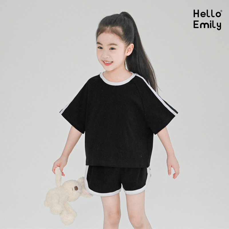 纯棉2件夏季女童夏季运动套装