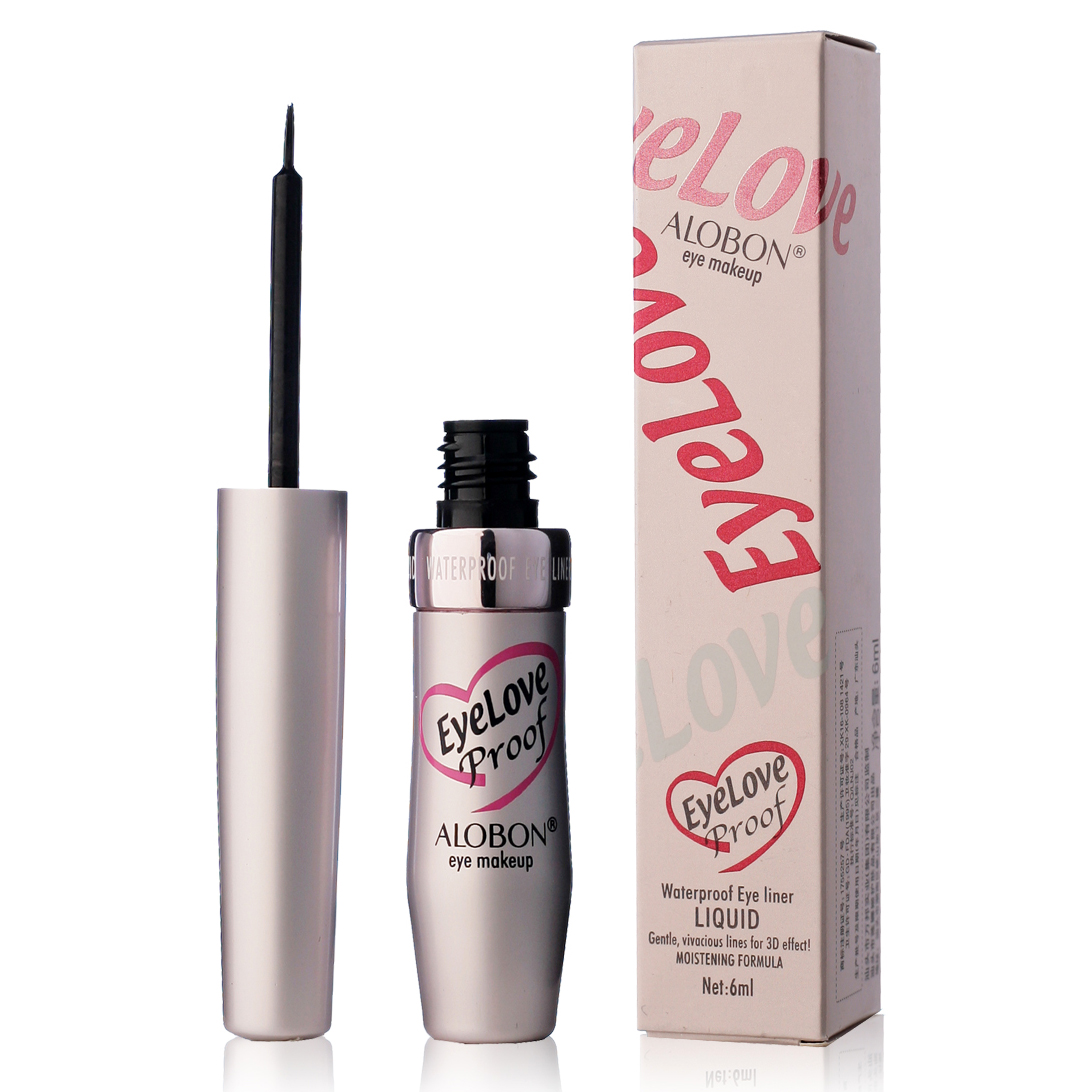 国货AloBon/雅邦纤柔持久眼线液6ml软毛刷头眼线液笔防水不晕染