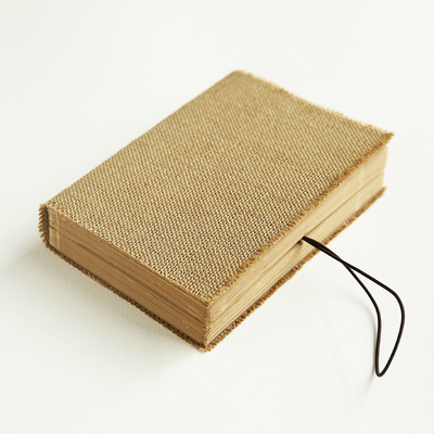 麻布毛边超厚牛皮纸空白本子