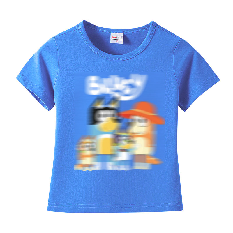 2026夏季新款儿童卡通不鲁伊短袖T恤男女童纯棉半袖上衣宝打底衫