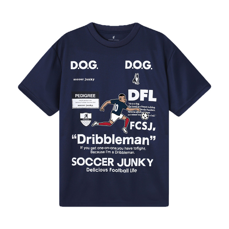 SJ24915正品足球狗soccerjunky球星漫画卡通短袖上衣速干运动TI恤