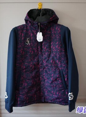SJ18568潮牌Soccer Junky足球狗男子运动休闲短款连帽棉衣薄棉服