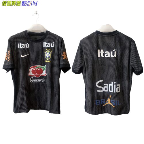 IR8428耐克NIKE高端定制DIY巴西国家队ADV短袖球衣足球比赛训练服
