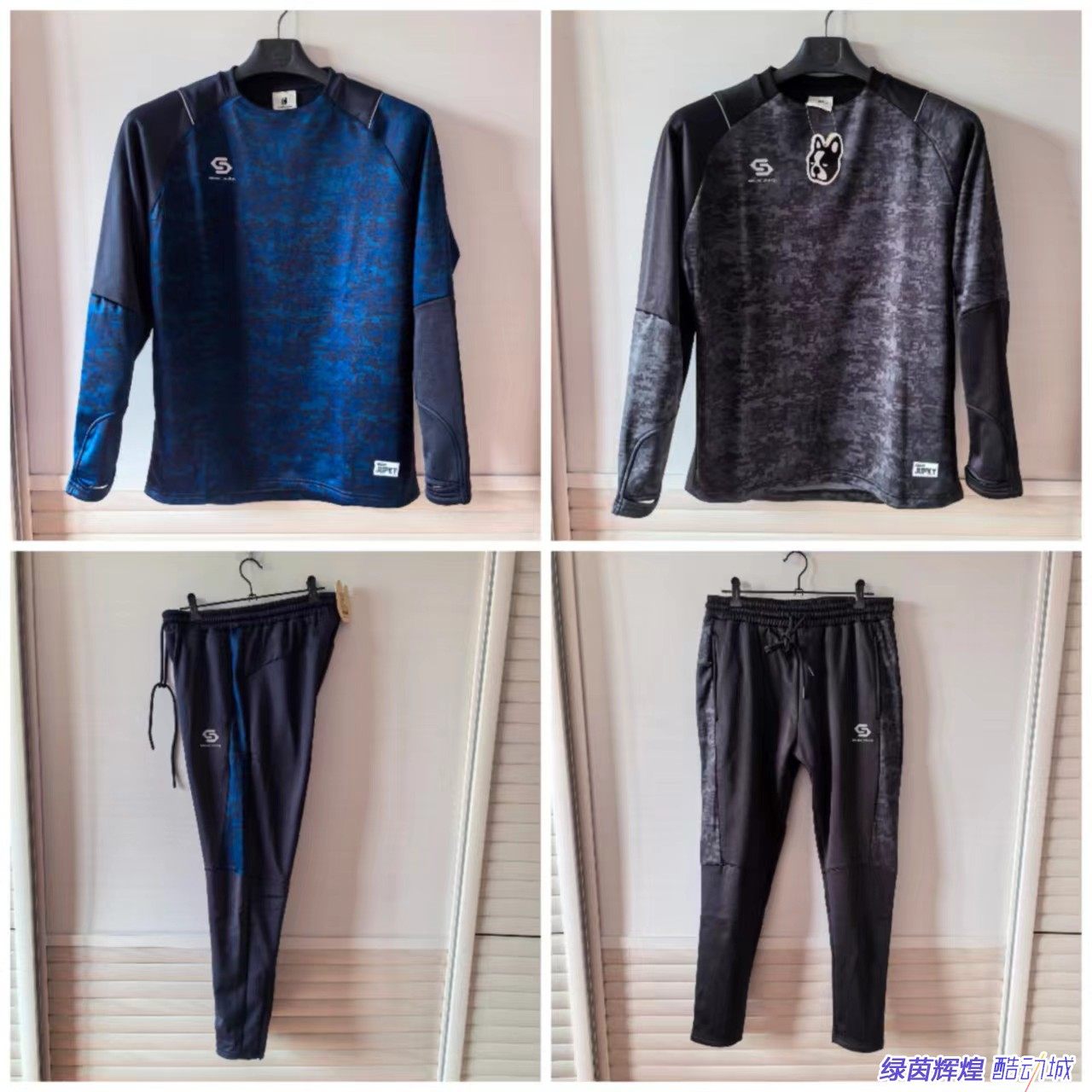 加绒足球训练套装足球狗