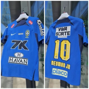 DR0668耐克NIKE ADV巴西队内马尔球衣DIY足球训练服短袖运动T恤