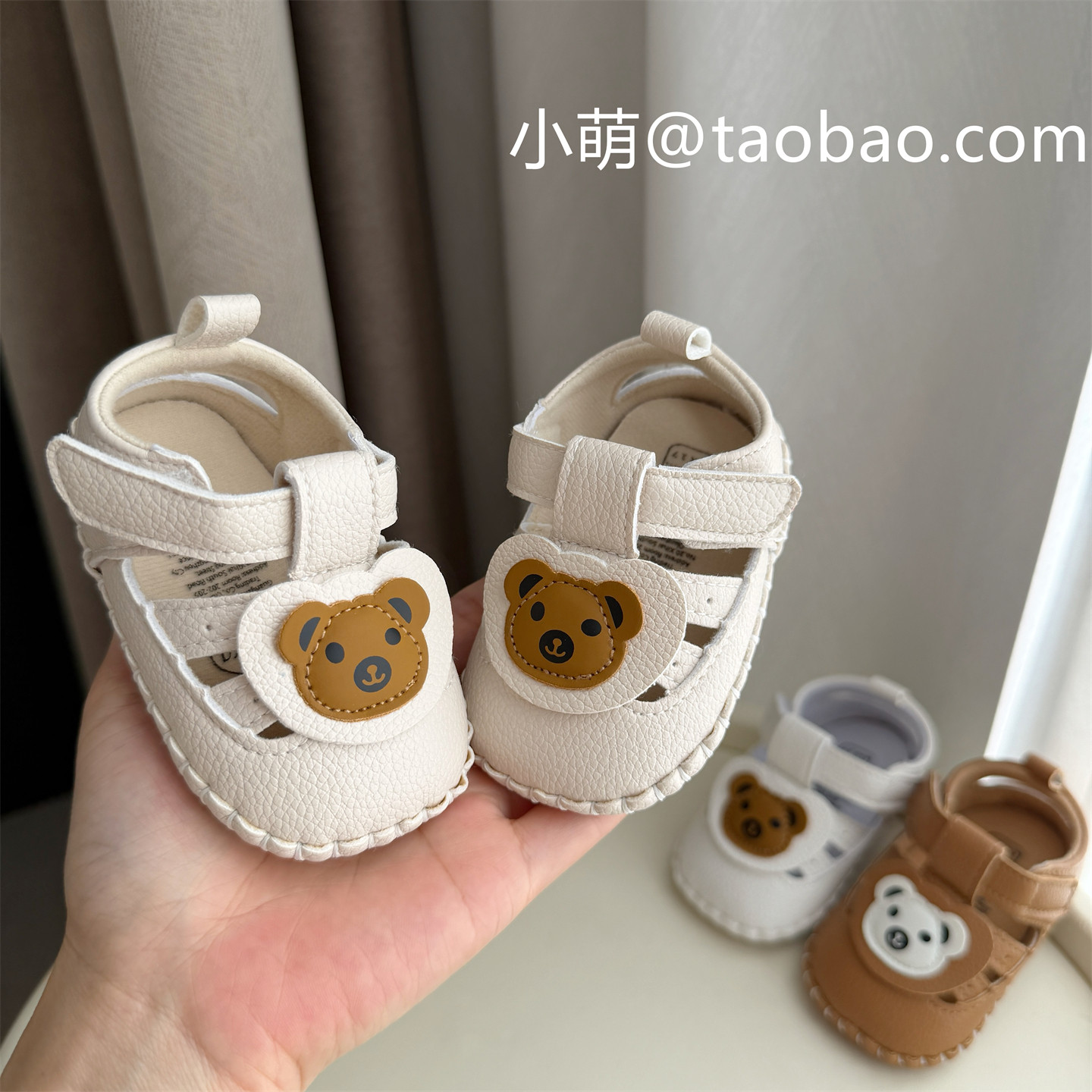 夏季0-1岁宝宝6-12七八个月婴幼儿学步鞋软胶底防滑卡通不掉凉鞋