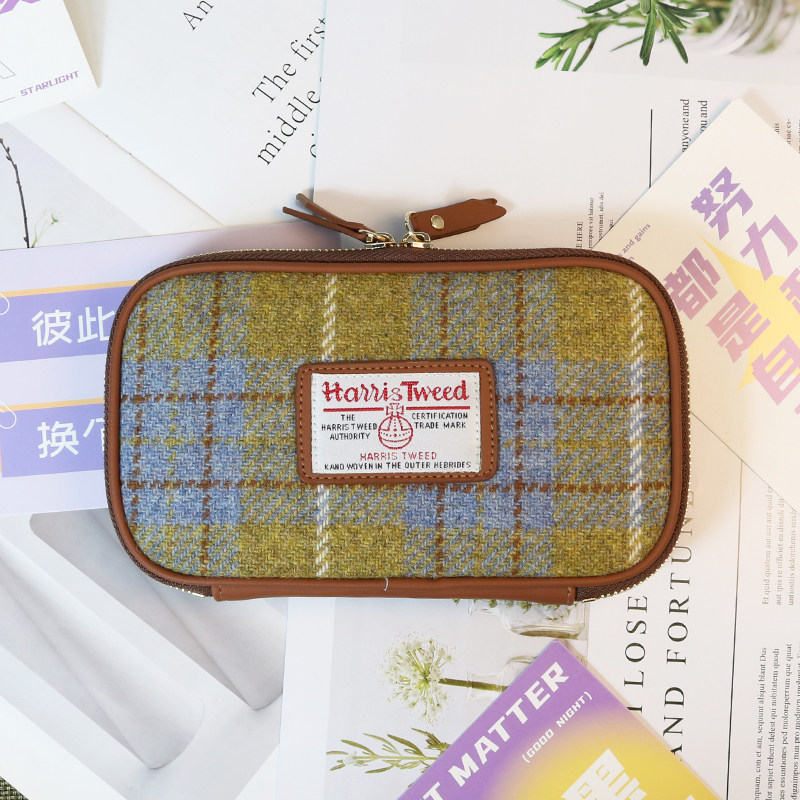 纯色简约哈里斯复古文具收纳