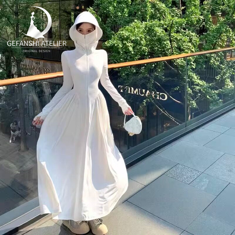 德国GFS防晒衣女长款2026新款夏季薄透气防晒服防紫外线修身外套