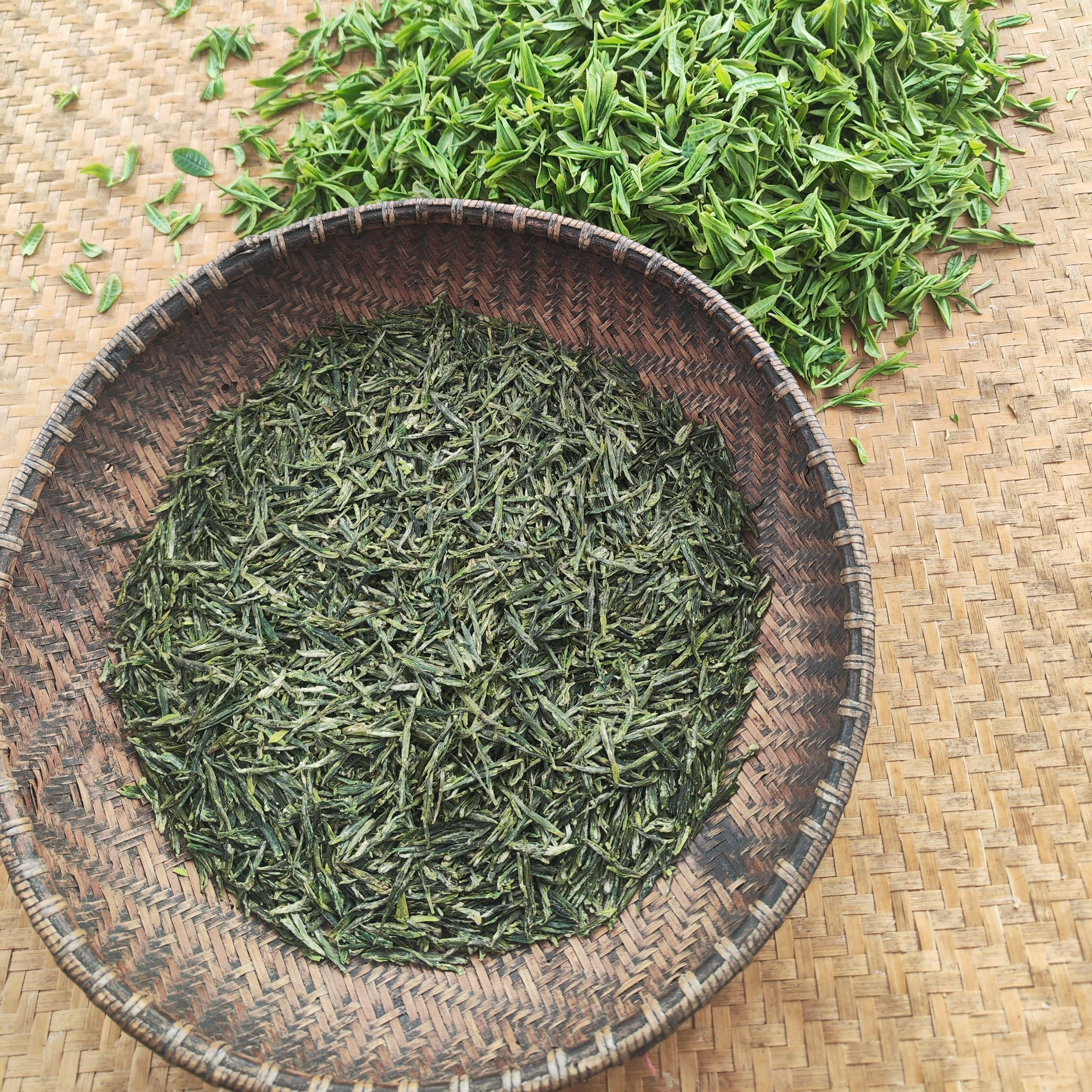 手工揉捻头采大方茶  黄山歙县贡明前高山头野茶叶  高香有韵味