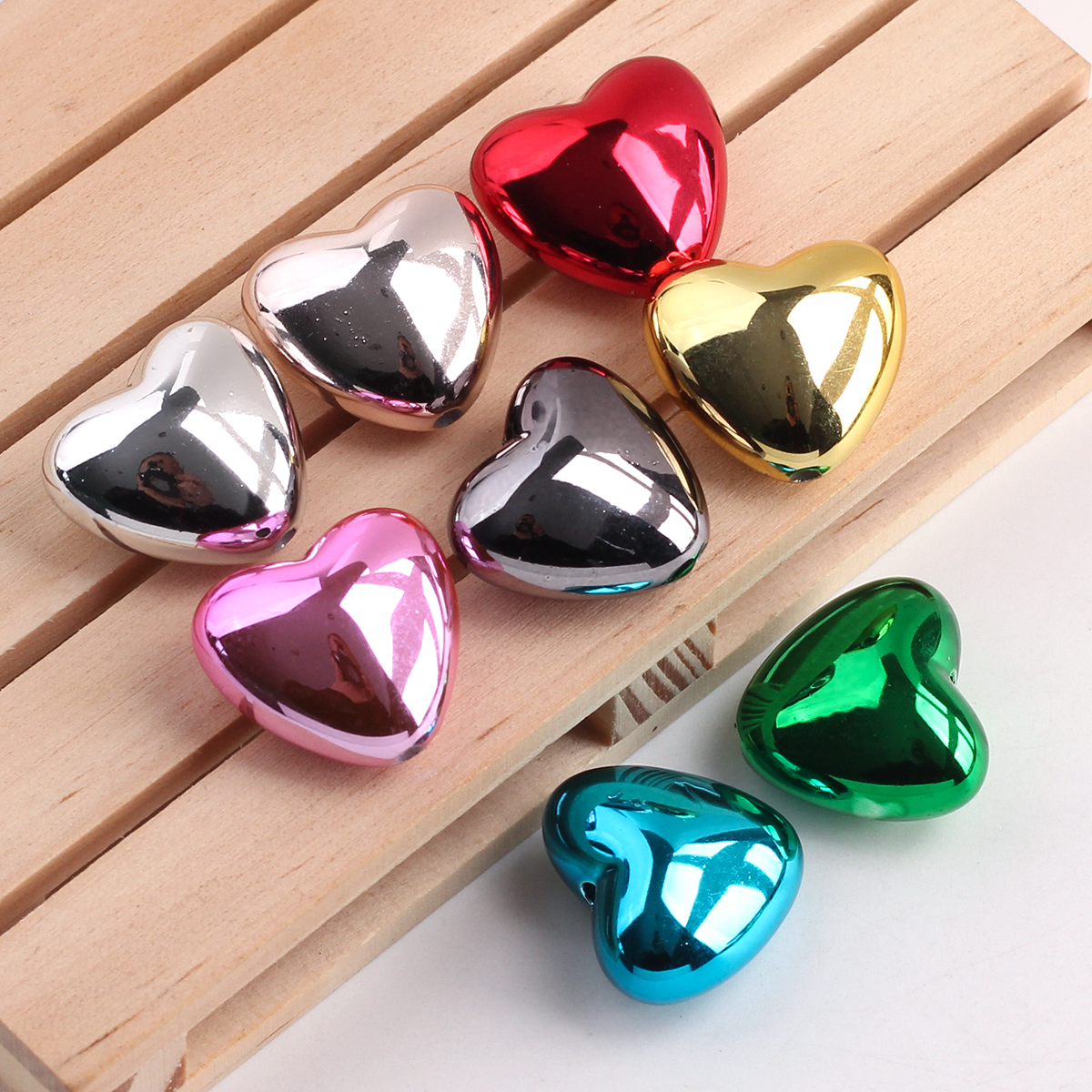 电镀金属彩色竖孔爱心DIY朋克风桃心手串手机绳挂圈车挂饰品配件,饰品/流行首饰/时尚饰品新,其他DIY饰品配件,淘宝优惠券,粉丝福利购,淘宝优惠卷