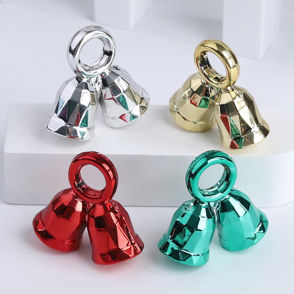 仿金属色UV圣诞树铃铛DIY亚克力