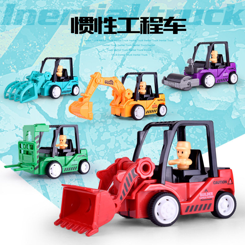 模型玩具耐摔推土机惯性工程车