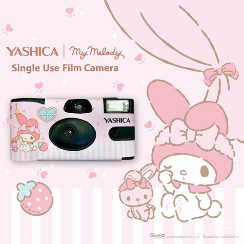三丽鸥正版授权美乐蒂库洛米联名款可爱限定一次性胶卷片相机