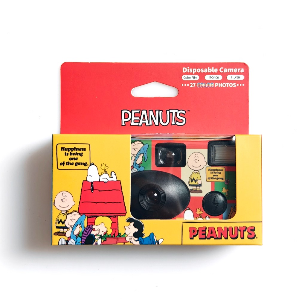 史努比花生漫画原版授权一次性胶片相机彩色傻瓜相机带闪光灯礼物