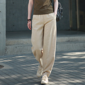 显瘦香蕉裤 女2026爆款 子萝卜裤 宽松哈伦裤 春款 休闲长裤 棉麻弯刀裤