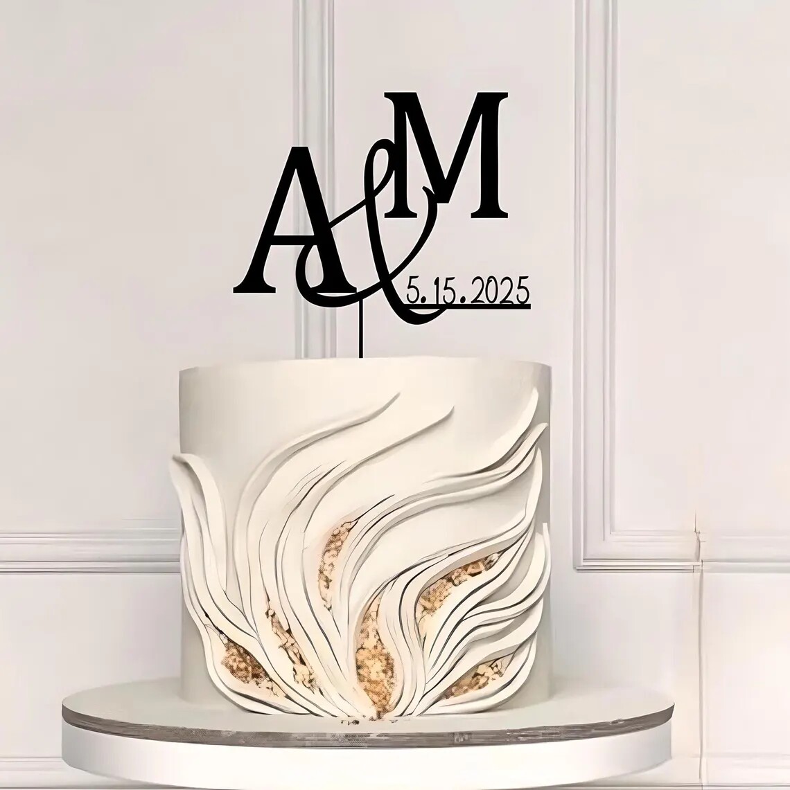 Mr and Mrs Cake Topper定制婚礼蛋糕插牌结婚派对装饰道具纪念品