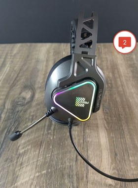 磁动力zh27带麦单USB接口台式电脑专用7.1声道听音辨位CF线控耳机
