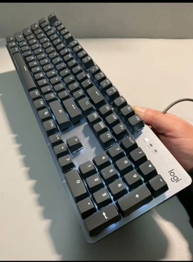 正品罗技k845机械键盘有线电竞游戏办公usb青轴单usb接口电脑新款