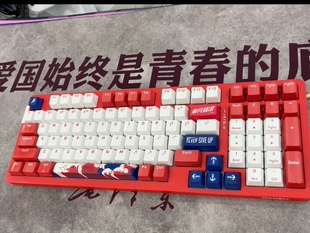 正品达尔优ck98天空轴乘风破浪版电竞游戏有线光轴机械键盘98键