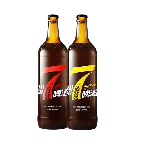 质保7天泰山啤酒720ml10°P原浆