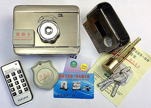 一体刷卡锁/电子锁/电控锁/华睿智能锁/防盗门锁