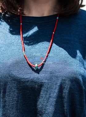 手作风天然古董琉璃珠摩根银币