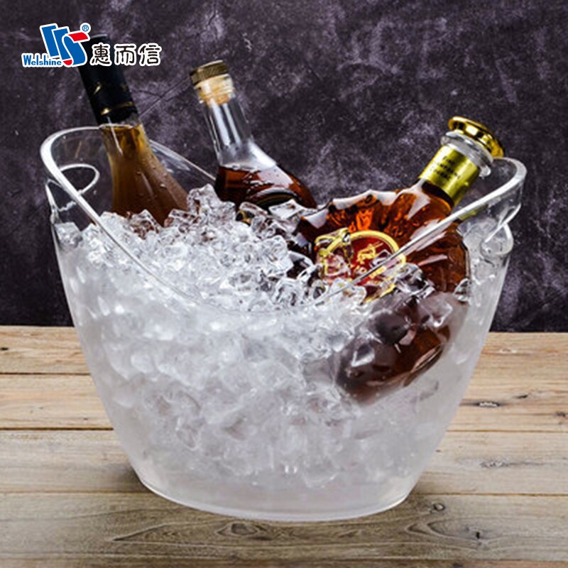 冰桶啤酒香槟啤酒桶带提手耐低温透明加厚亚克力惠而信