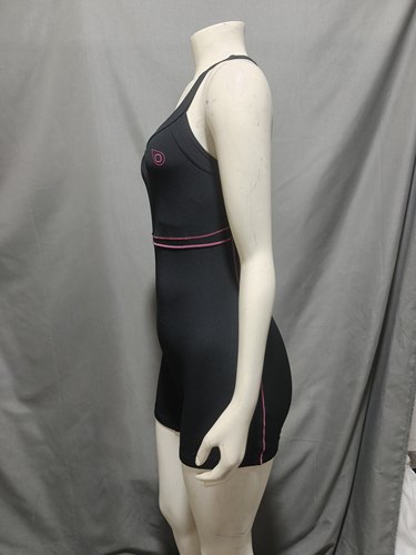d293德国bikeo女铁人三项骑车游泳跑步带胸托铁三服背带骑行裤