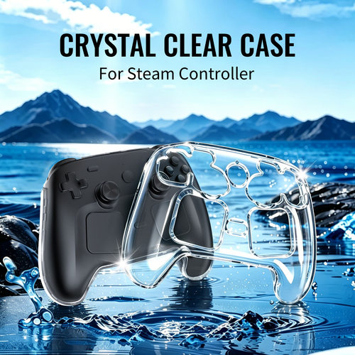 Steam Controller晶莹壳游戏手柄防尘防摔落PC轻便便捷保护透明壳