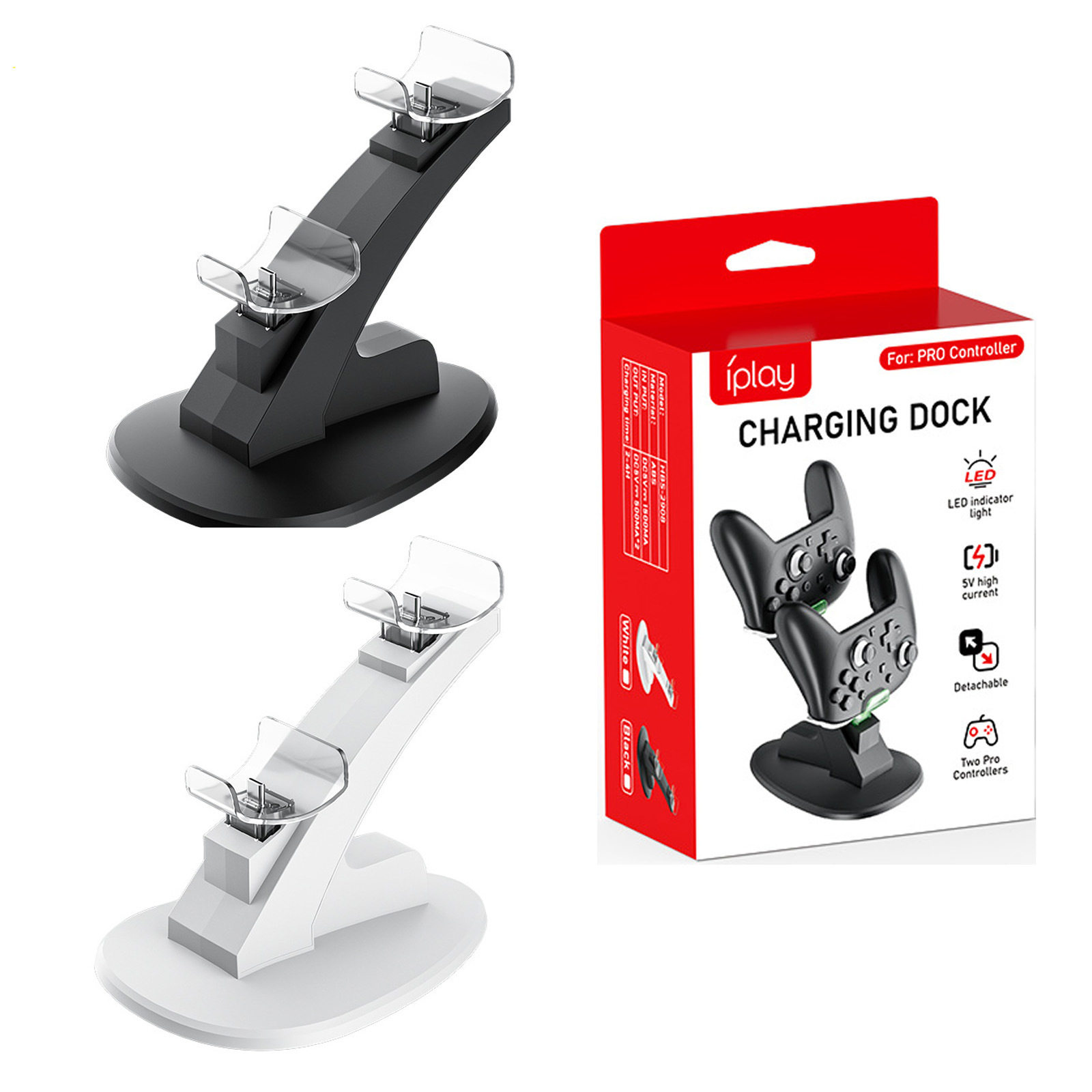 Switch2 PRO手柄带绿光指示灯飞机充NS2PRO游戏手柄双座充充电座