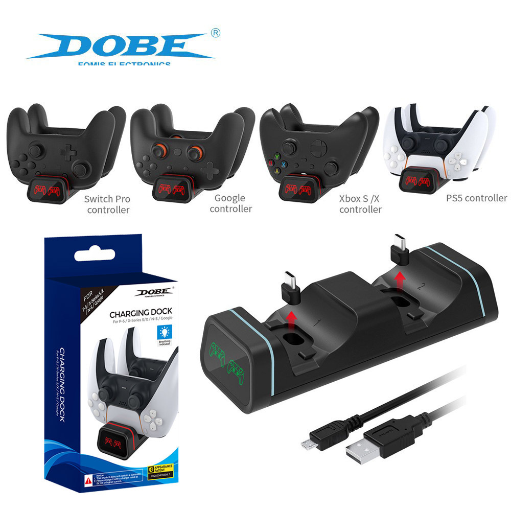 XboxSeriesX/S手柄双充PS5手柄座充NSPRO手柄充谷歌云充电底座