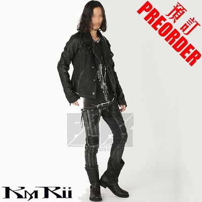 日本暗黑星条旗机车牛皮夹克