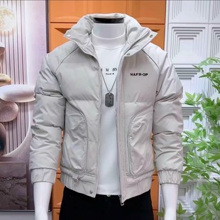 新款 修身 加厚保暖男士 韩版 显瘦帅气百搭休闲棉服外套 棉衣时尚 冬季