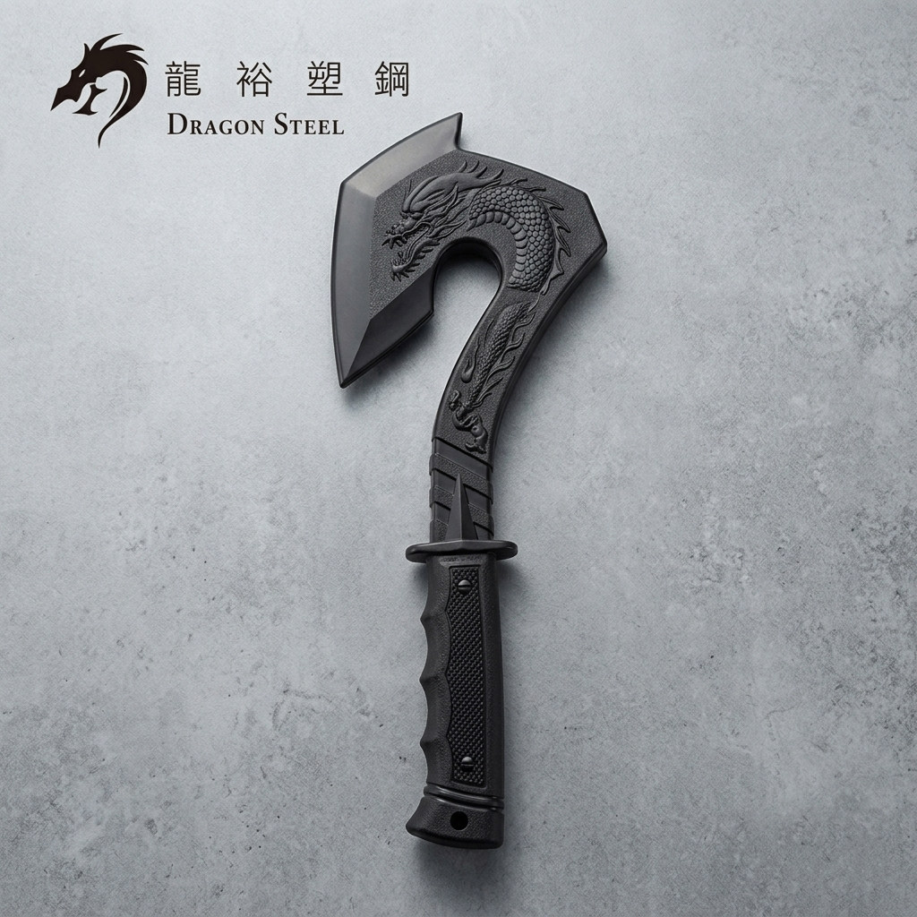 龙裕塑钢高强手斧武术表演道具