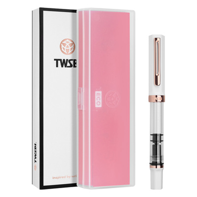 三文堂台湾白色玫瑰金活塞上墨