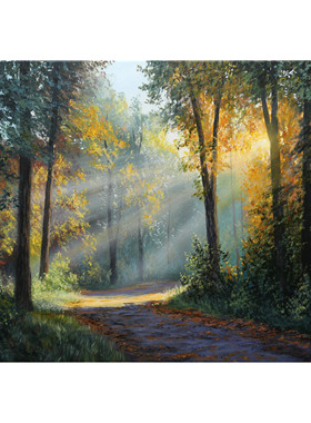 50*70cm 手绘 写实油画  山水 山 户外 风景 高端油画 LJL涂