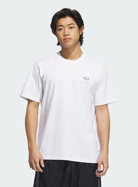 阿迪达斯三叶草短袖男25夏季新款休闲运动圆领透气印花T恤KA2248