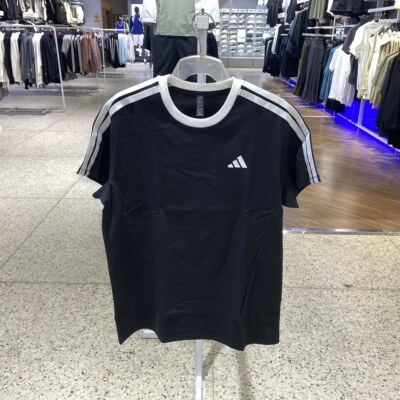 Adidas/阿迪达斯DANCETEE1女士经典运动条纹短袖T恤JY7612
